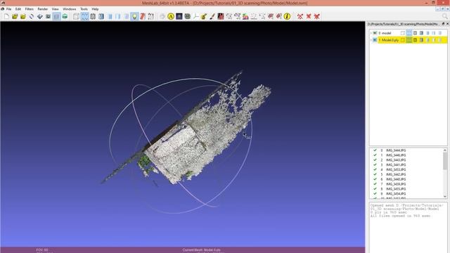 3D-cканирование с помощью фотокамеры: 02 облако точек и меш | 3D-scanning with photo camera pt. 2 смотреть онлайн