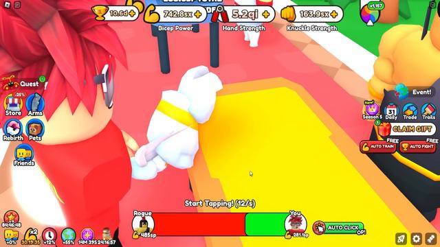 ДАВНО ЖДАЛИ ХОРОШУЮ ОБНОВУ И ТУТ ОНА В ARM WRESTLE SIMULATOR ROBLOX смотреть онлайн
