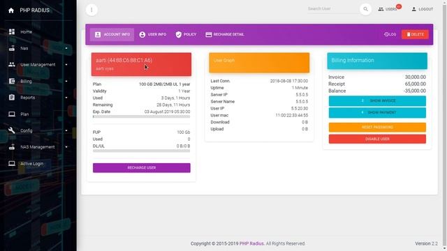 How to open user dashboard | PHP Radius смотреть онлайн