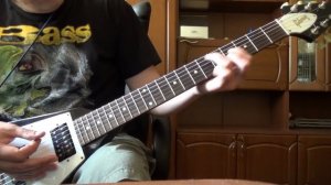 Простой риф №7 (риф на электрогитаре для начинающих гитаристов)