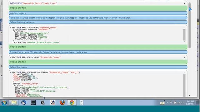 SQLstream Demo смотреть онлайн