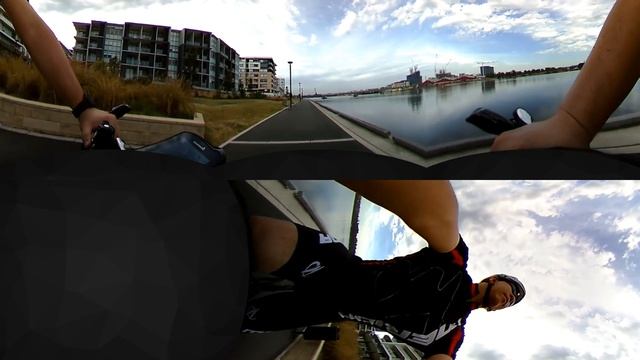 360fly 360 video cycling at Rhodes waterside with Merida Speeder 5000 смотреть онлайн