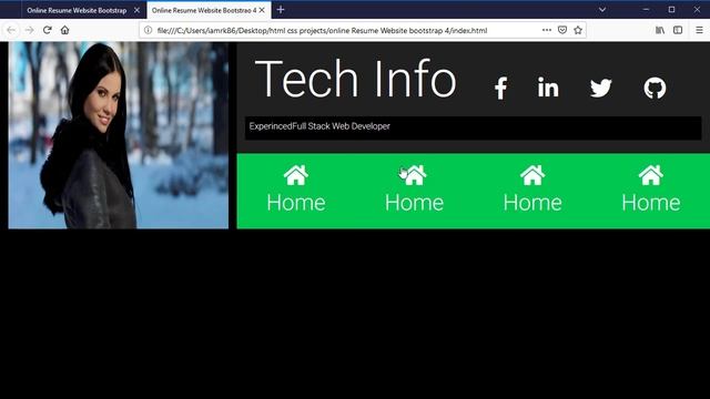 Online Resume Website | complte website tutorial смотреть онлайн