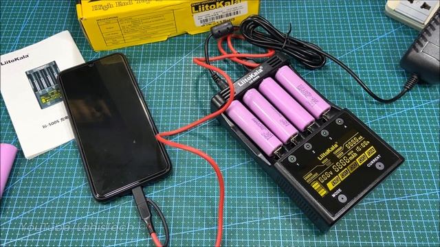 LiitoKala lii-500S LCD Smart Battery Charger Unboxing and Test смотреть онлайн