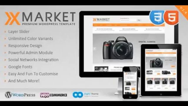 Preview XMarket - Responsive WordPress E-Commerce Theme eC смотреть онлайн