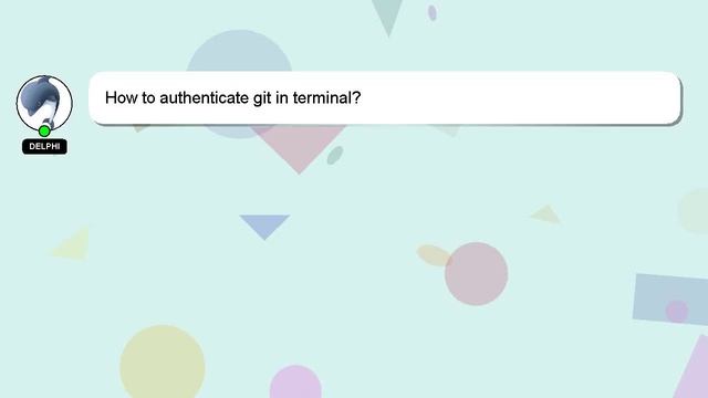 How to authenticate git in terminal? смотреть онлайн
