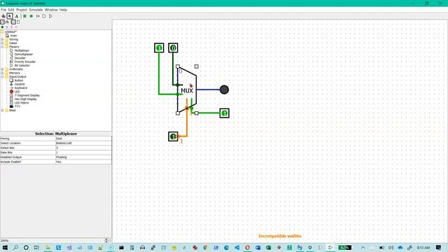 Logisim: How to use the multiplexer смотреть онлайн