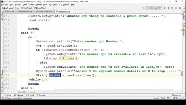 java 3 project 2020 LibraryMain overall fourth class (Arabic) смотреть онлайн