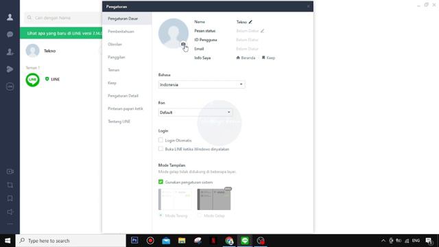 CARA MEMASANG FOTO PROFILE PADA APLIKASI LINE DI LAPTOP ATAU PC смотреть онлайн