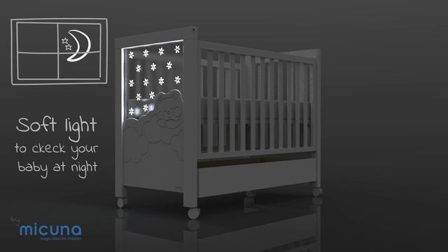 Micuna Dolce Luce Baby Cot w/ Relax System смотреть онлайн