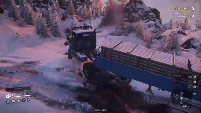 snow runner game play a ford f 750 truck and a truck смотреть онлайн