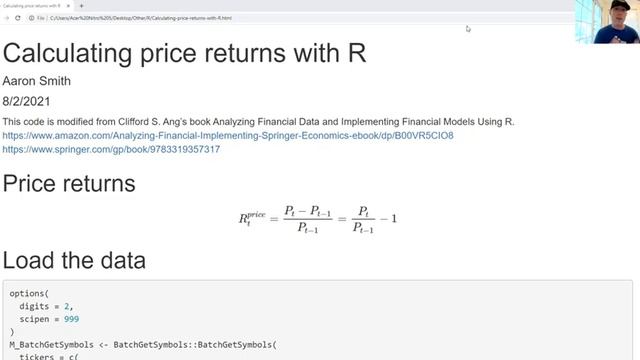 Calculating price returns with R смотреть онлайн
