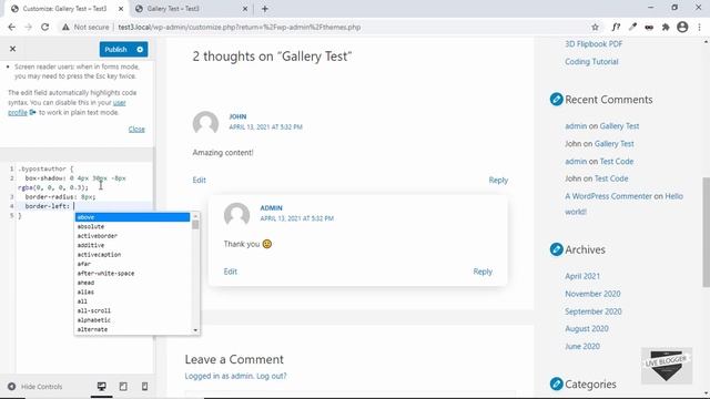 How To Style Author's Comment In A WordPress Post - Live Blogger смотреть онлайн