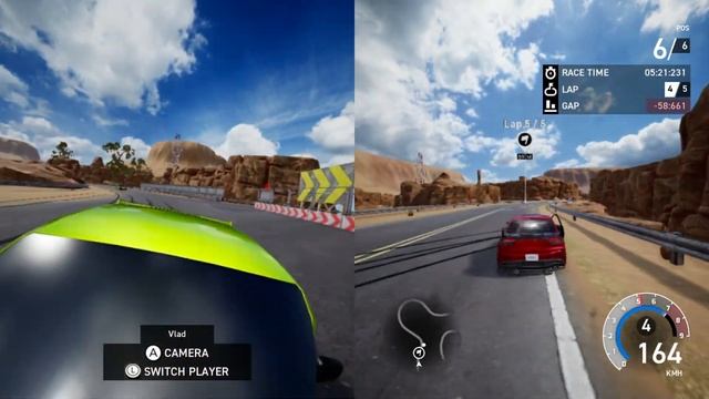 Super Street Racer - 2 Player Split Screen Gameplay - Nintendo Switch смотреть онлайн