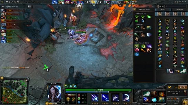 Miracle Mirana Arrow less than 100 %! Dota 2 смотреть онлайн