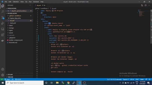 CI/CD to deploy on DigitalOcean Droplet on docker from github push action смотреть онлайн