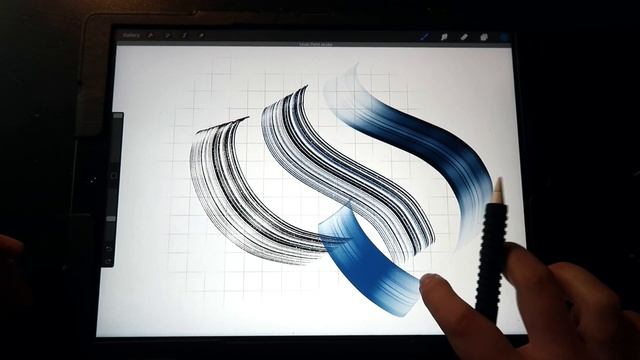 Blackletter Dry Brush Procreate Brush Set Demo смотреть онлайн