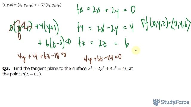 ? How to find the tangent plane and normal line using partial derivatives (Part 2) смотреть онлайн