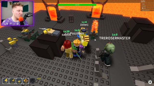 АРМИЯ НУБОВ ПРОТИВ АРМИИ ЗОМБИ В INSANE МОДЕ! | Roblox смотреть онлайн