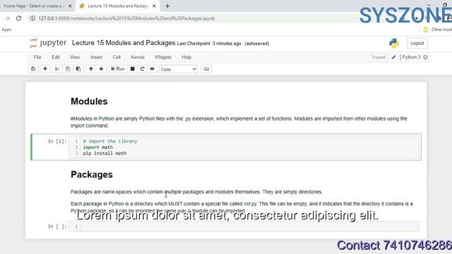 Python Tutorials for beginners | Python Lecture 15 Modules and Packages смотреть онлайн