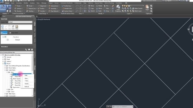 AutoCAD Civil3d Parcel Label Style Control of Segments & Area lots смотреть онлайн