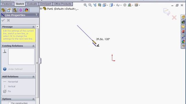 First Sketch! SolidWorks Video Tutorial - Basic Training смотреть онлайн