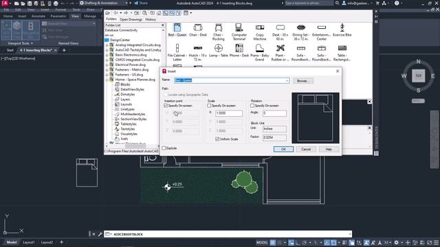 Insert Blocks In AutoCAD - AutoCAD 2024 Tutorials
