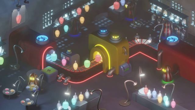Фабрика по разливу магической жидкости || анимация в Blender3D Eevee || по курсу Knower School смотреть онлайн