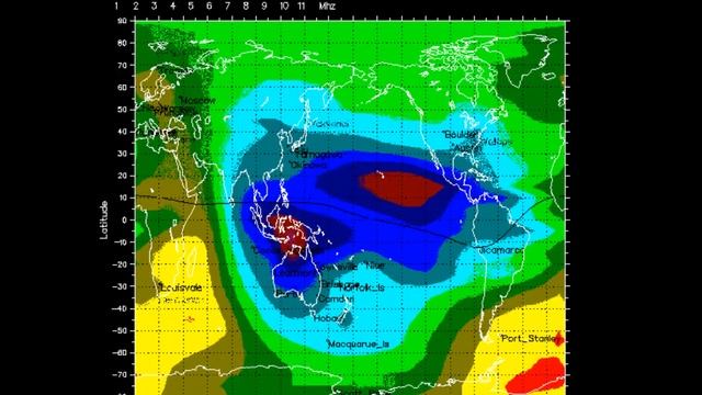 Global Ionospheric foF2 Map August 01 ~ 15, 2013 смотреть онлайн