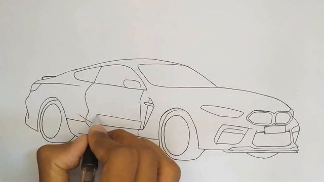 BMW M8 Drawing смотреть онлайн