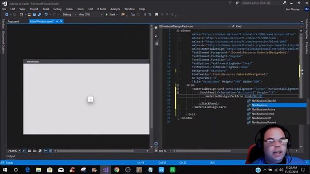 Cards in WPF with Material Design Theme смотреть онлайн
