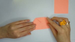 Оригами КОЛЬЦО Котик из бумаги ORIGAMI PAPER cat Ring