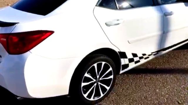 2017 Corolla SE Mods - Walk Around - Wheel decals Graphics & hood wrap смотреть онлайн
