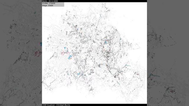 OpenStreetMap Visualisation - Berlin (Deutschland/Germany) смотреть онлайн