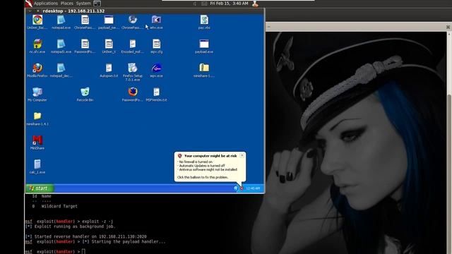 BackDoor Executable using MSFVenom смотреть онлайн