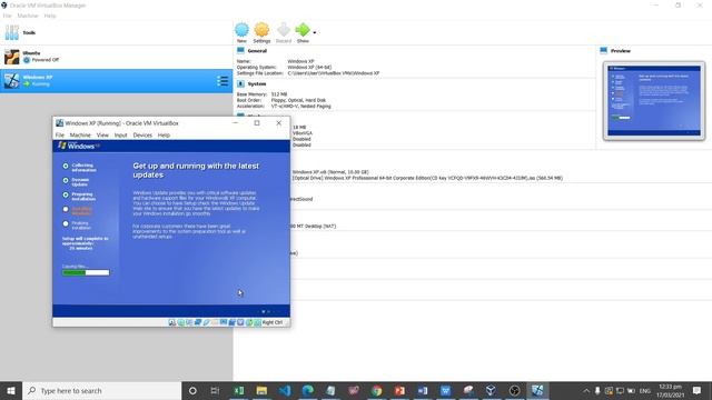 Installing Windows XP using Oracle Virtual Machine смотреть онлайн