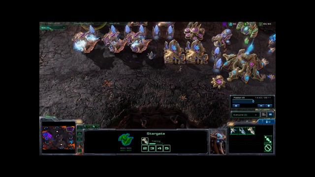 Starcraft 2 Beta - 2v2 Toss/Terran vs. Zerg/Terran - My partner leaves, I win смотреть онлайн