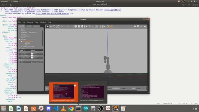 Lesson 9: Building Catkin Workspace and Launching the Robot Arm in Gazebo using Launch File смотреть онлайн