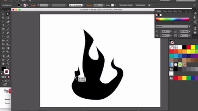 Part 2 - Drawing Flames in Illustrator 2015 смотреть онлайн