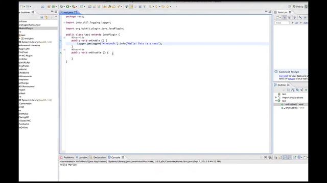 Diving Into Bukkit: How To Use The Java Logger смотреть онлайн