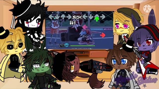 FNAF 1 + Springtrap React To Friday Night Funkin' Vs Hex Mod || Gacha Club смотреть онлайн