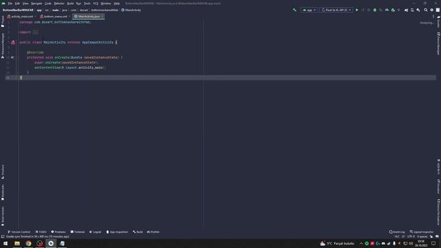 How To Make Bottom Navigation Bar With Floating Action Button | Android Studio | Java смотреть онлайн