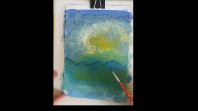 Рисуем пейзаж (10), легко и просто смотреть онлайн