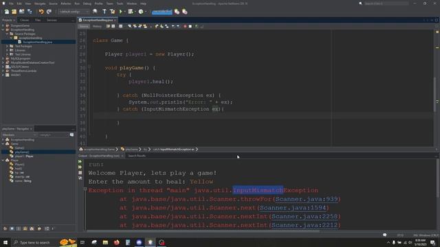 Java Exception Handling смотреть онлайн