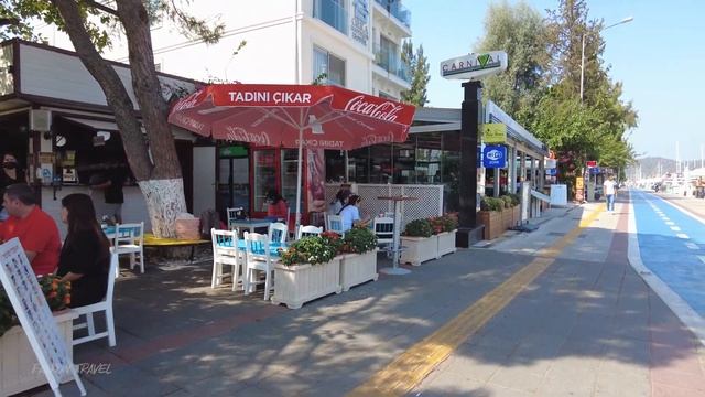 Fethiye Marina Walking Tour, Muğla Turkey. 4K смотреть онлайн