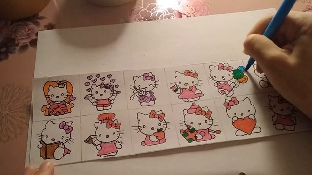 Как сделать наклейки стикеры своими руками. Рисуем, делаем наклейки Hello Kitty смотреть онлайн
