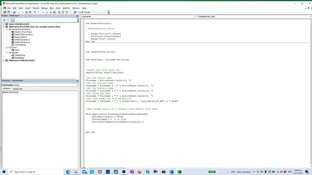 Excel VBA (part4): VBA File Dialog Box Saves File Name with Naming Conventions смотреть онлайн