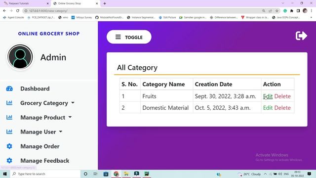 #13 Online Grocery Shop Project | Python Django | Show Message Using messages framework смотреть онлайн