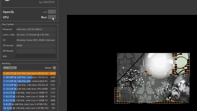 2*E5-2696v3 O.C. 2.42GHZ 36core/72thread cinebench test смотреть онлайн