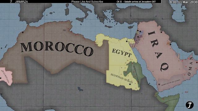 Arab Countries Battle Royale - Hoi4 Timelapse смотреть онлайн